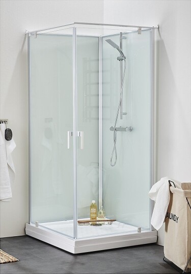 Hafa Breeze Dusjkabinett 70x90 cm, Alu/Klarglass