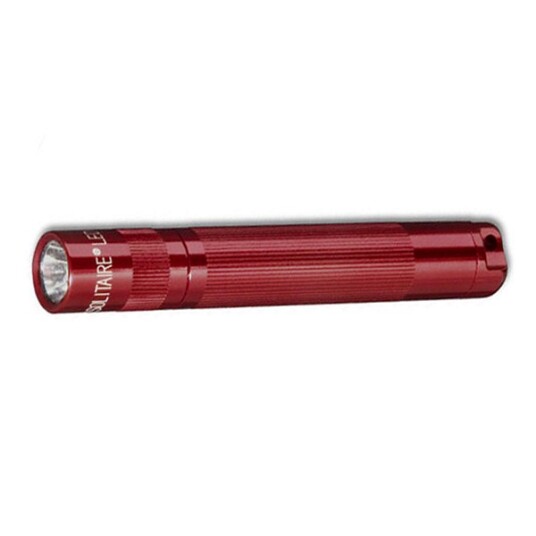 Lommelykt Maglite Solitaire LED   47 lm / 81 mm / Batteridrevet Rød