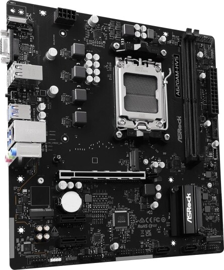 ASRock A620AM-HVS Micro ATX Hovedkort med AMD AM5 Sokkel og DDR5 Støtte