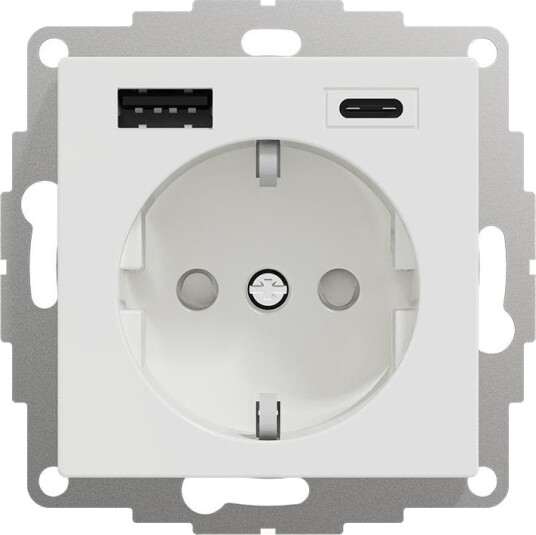 Schneider Electric Exxact Vegguttak Hvit