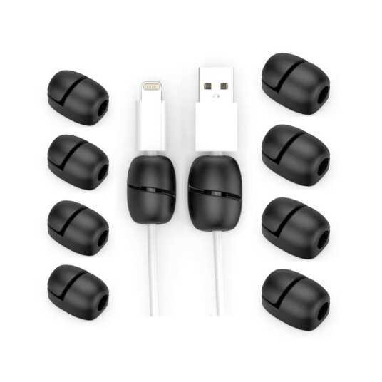 B2X Desire2 Deskmate Cable Nuggets Sort 10 pakning