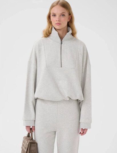 Gestuz Gznormi Sweatshirt Grey XS Gestuz Gznormi Sweatshirt Grey XS