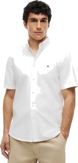 Tommy Hilfiger Heritage Oxford Rf Shirt S/S   White   XS