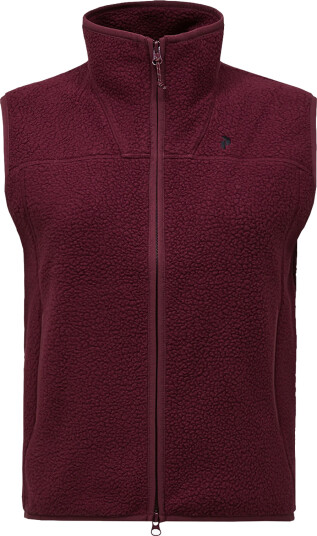 Peak Performance NatureRush Pile Vest Women Burgunder S