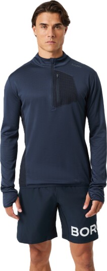 Björn Borg Men"s Borg Fleece Midlayer  Night Sky L
