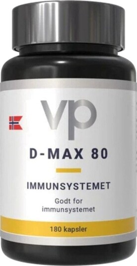D-Max 80 D-vitamin 180 kapsler