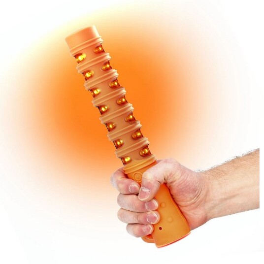 Pureflare LED Lysstav 15 LED Oppladbar Oransje