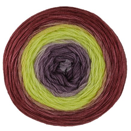 Lana Grossa Merino Lace Aquarell Garn 19 Mørkegrå/Mørkegrå Fiolett