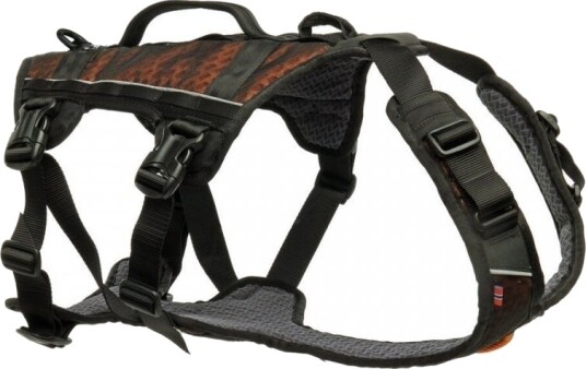 Non-stop Dogwear Rock Lang Hundesele XS Svart/Oransje for Trekk