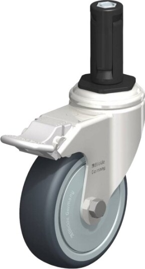 Blickle 853167 Lkrxa-Tpa 101Kfd-11-Fi-Exr13 Styrehjul Med Brems - Hjuldiameter 100 Mm - Bæreevne (Maks.) 110 Kg - 1 Stk