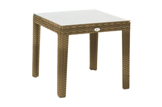 Wicker Sidebord 50x50xH45 cm Beige