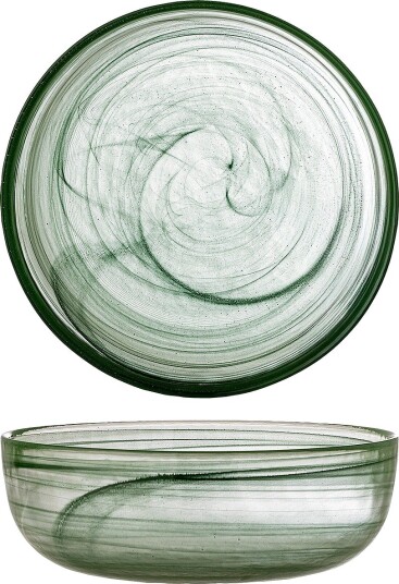Bloomingville Amelie skål D21,5 x H7,5 cm Grønn