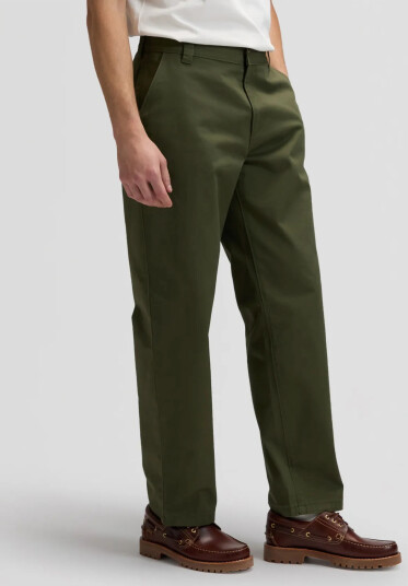 Lee Jeans Loose Workwear Chino   Green   30 x 34
