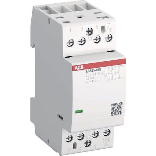 ABB Esb25-40n-06 installation contactor 4no/0nc 230-240 v ac/dc (4013614517952)