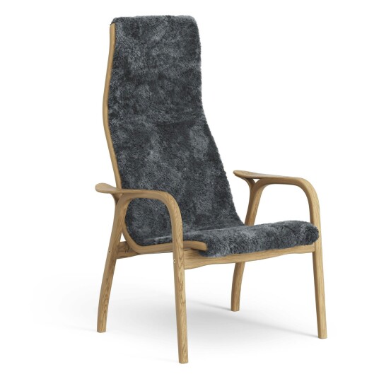 Swedese Lamino Lenestol Oljet Eik / Saueskinn Charcoal