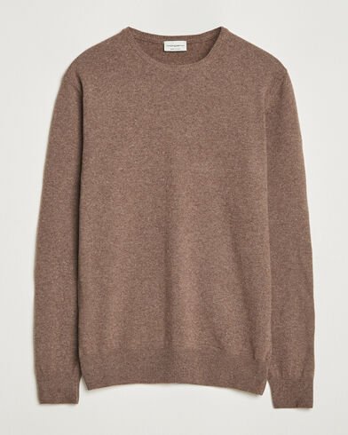 Morgano Wool/Cashmere Crewneck Brown