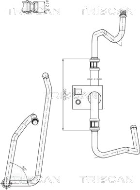 Hydraulikkslange styring TRISCAN 8516 28013