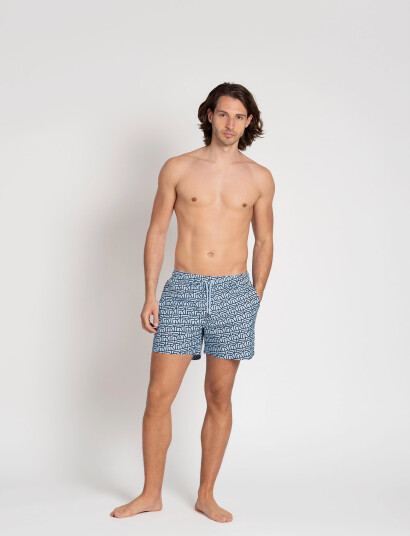 The Resort Co. Classic Swim Shorts Formentera - Blue - S 35 cm