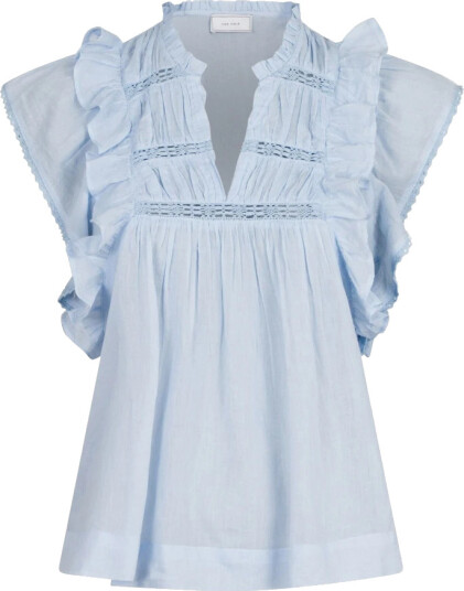 Neo Noir Jayla S Voile Top - Light Blue 40