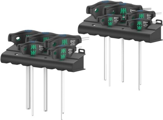 Wera 45410 HF T-håndtak sekskantskrutrekkersett - 10 deler
