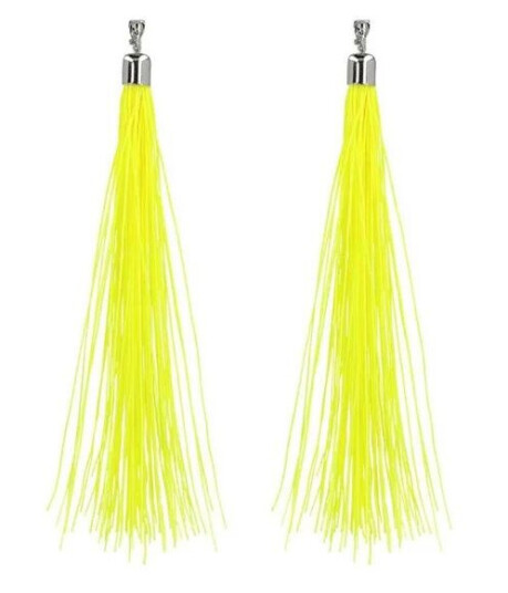 Boland - Earrings Festival Neon Yellow 20cm Boland - Earrings Festival Neon Yellow 20cm