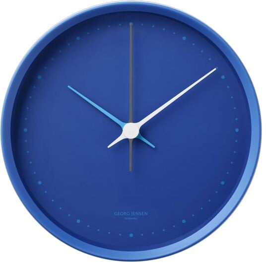 Georg Jensen Koppel Veggklokke 22 cm Matte Blue