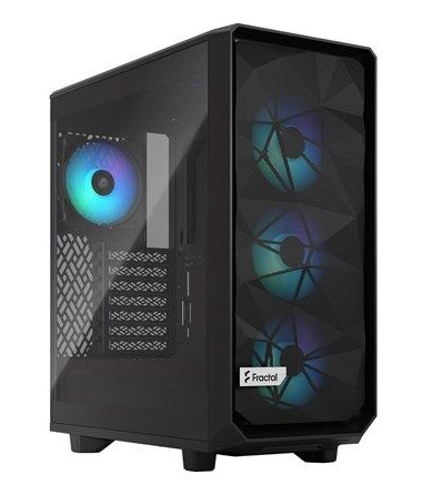 Fractal Design Meshify 2 Compact Lite RGB - Black TG Light tint Fractal Design Meshify 2 Compact Lite RGB - Black TG Light tint