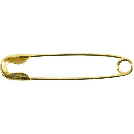 Diverse Sikkerhetsnåler L: 22 mm tykkelse 0,6 mm gull 500 pk 1 pk