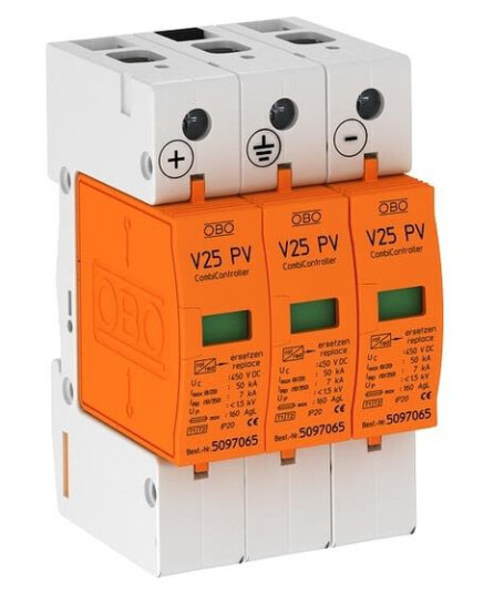 Obo Bettermann 5097448 Overspenningsvern kombibeskyttelse type 1+2 Med fjernsignalering Stikkontakter & kabler
