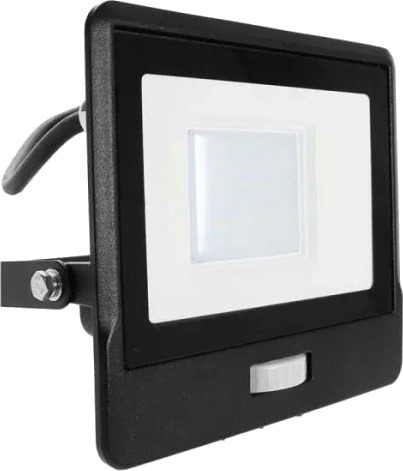 30W Led Projektør V Tac Sort Kabinett 6500K Med Bevegelsessensor 30W Led Projektør V Tac Sort Kabinett 6500K Med Bevegelsessensor