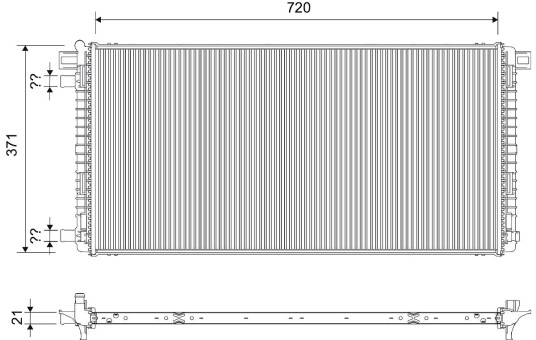 VALEO 701819 Radiator motorkjøling