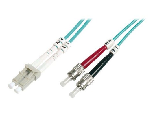 Digitus 1 m Fiberoptisk Koblingskabel OM3 Multi-modus LC Turkis Digitus 1 m Fiberoptisk Koblingskabel OM3 Multi-modus LC Turkis
