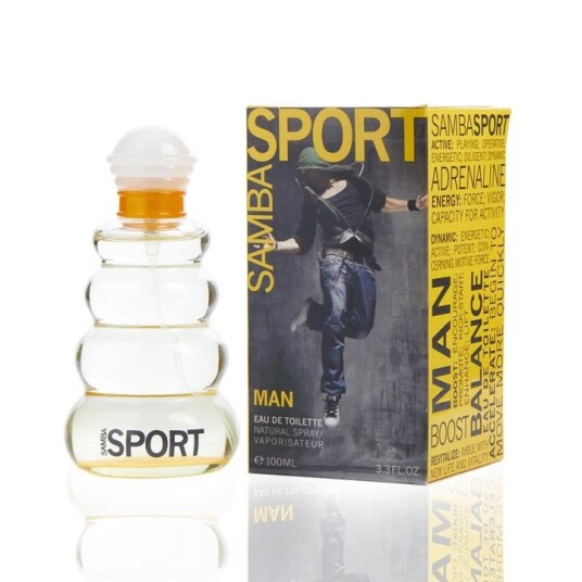 Samba Sport Man Eau de Toilette 100ml med Duftnoter av Grønn Te