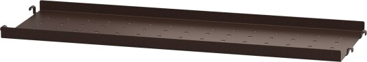 String Hylle Med Lav Kant Metall 58x20 cm Mørkebrun