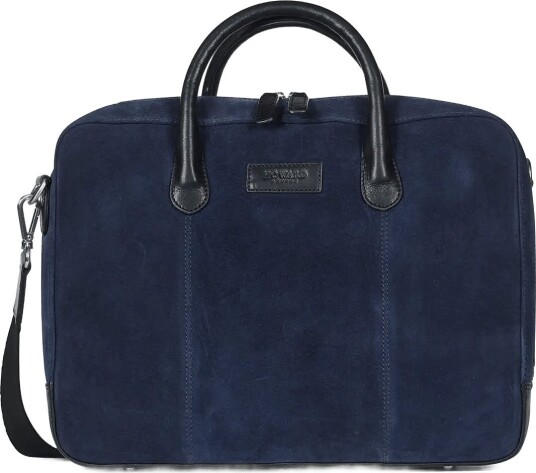 Howard London Laptop Bag Suede Wilfred   NAVY   One Size