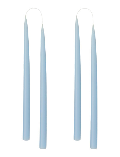 Kunstindustrien Hand Dipped Candles, 4 Pack - Blue - ONE SIZE