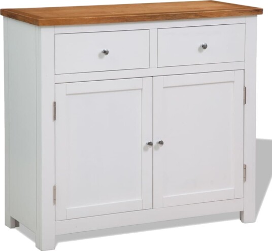 Skjenk 90x33,5x83 cm heltre eik