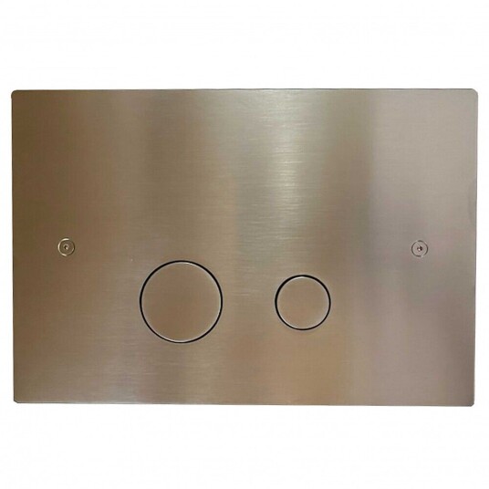 Lavabo Luna Skylleknapp T/innb. sisterne, Børstet Rustfrit Stål Lavabo Luna Skylleknapp T/innb. sisterne, Børstet Rustfrit Stål