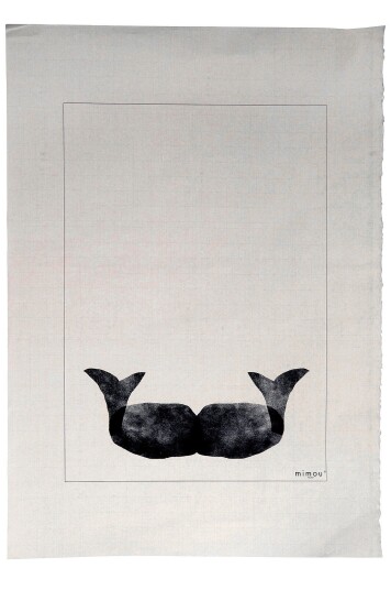 Mimou Håndtrykt poster Moby 50x70 cm Svart Mimou Håndtrykt poster Moby 50x70 cm Svart