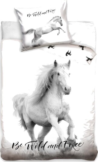 Hest Be Wild And Free Sengetøy 140 X 200 100 Prosent Bomull