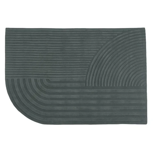 Muuto Relevo Rug 170 x 240 cm Dark Green Muuto Relevo Rug 170 x 240 cm Dark Green
