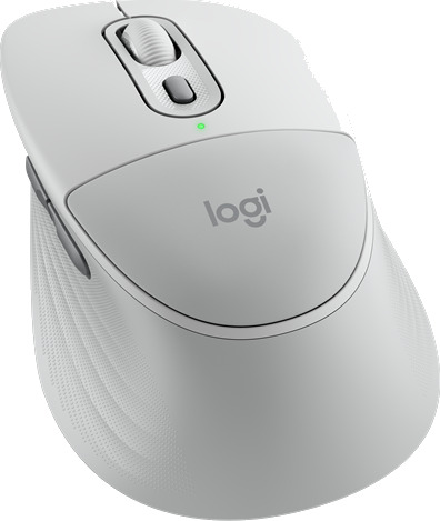 Logitech Signature Comfort Plus M850 Trådløs Optisk Mus Hvit med 6 Knapper