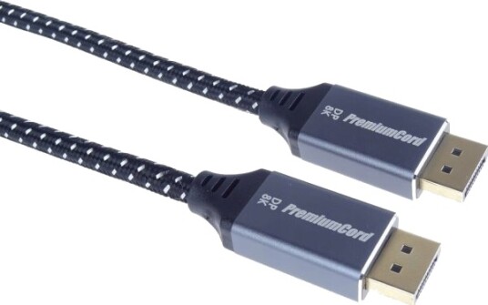Kabel Premiumcord Premiumcord-Kabel Displayport 1.4-Tilkoblingskabel Metalliske Og Gullbelagte Kontakter 2M