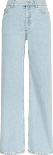 Moss Copenhagen Dame Jeans Blå XL,