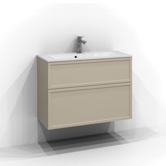 Svedbergs Poem Ramme Servantskap Slimd35 med 2 Skuffer Sand / 80cm Push Open SV-3358422-P Svedbergs Poem Ramme Servantskap Slimd35 med 2 Skuffer Sand / 80cm Push Open SV-3358422-P
