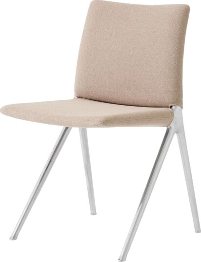 &Tradition Kape IF7 Spisestol Polert Aluminium/ Grain 61252