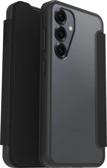 OtterBox React Folio Samsung Galaxy S25 Black Crystal clear/black ProPack