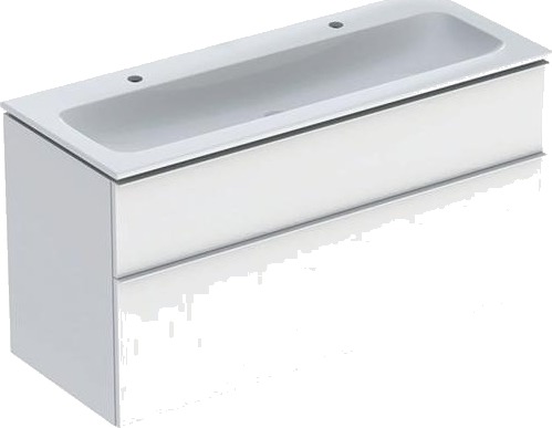 Møbelsæt Icon Smal 2 Skuf 120X63 Hvid Bl