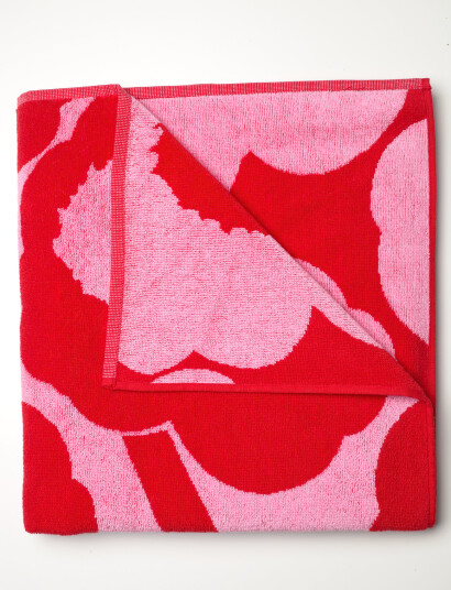 Marimekko Home Unikko Bath Towel 70X150 Cm - Red - 70X150CM