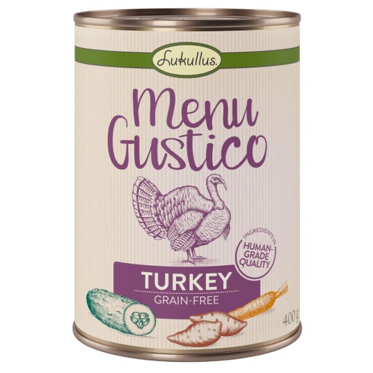 Lukullus "Menu Gustico" - Kalkun med søtpotet squash og gulrot - 6 x 400 g